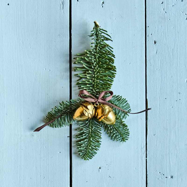 Weihnachtsanhänger Corn 4er Set von House Doctor, aus Eisen