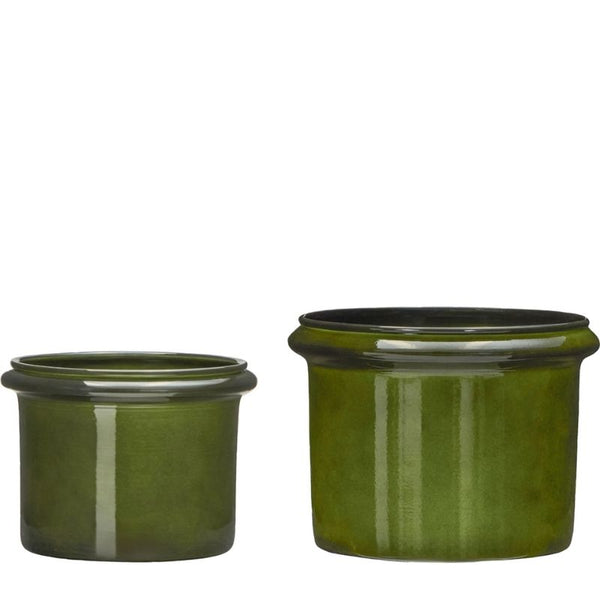 Blumentöpfe 2er Set grün