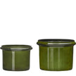 Blumentöpfe aus Metall 2er Set grün von House Doctor