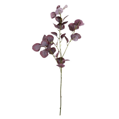 Künstlicher Eukalyptuszweig Bordeaux 75 cm