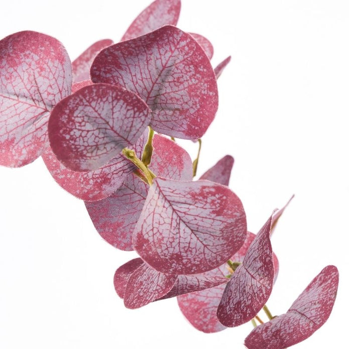 Künstlicher Eukalyptuszweig Bordeaux 75 cm