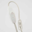 Weißes Kabel mit Fassung von House Doctor, 4 Meter lang