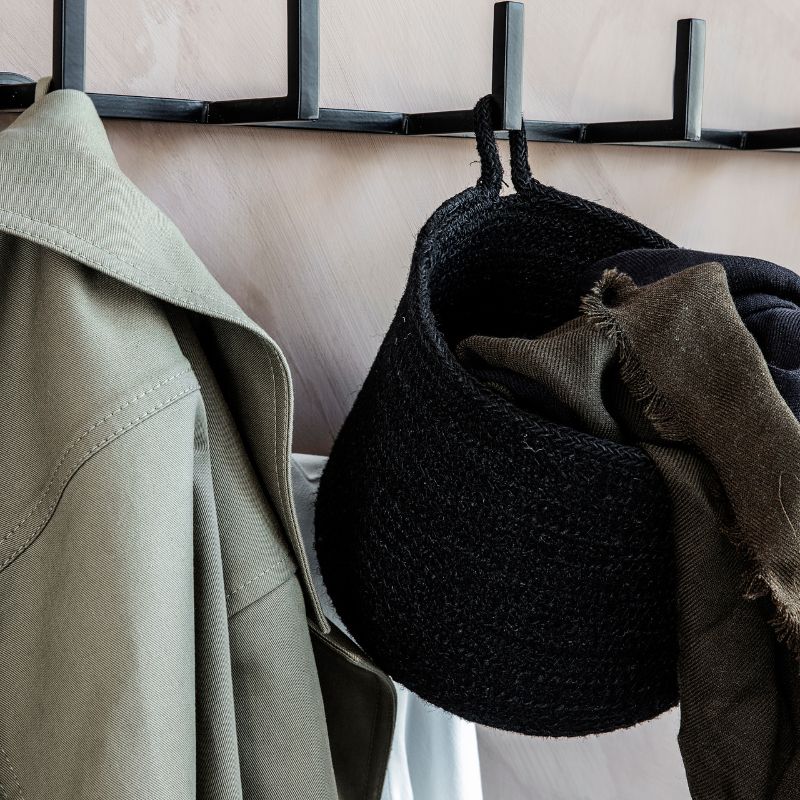 Korb Hang schwarz aus Jute von House Doctor