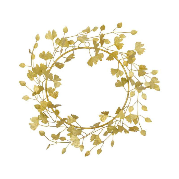 Kranz Twigs aus Eisen, Ginkgoblätter, von House Doctor