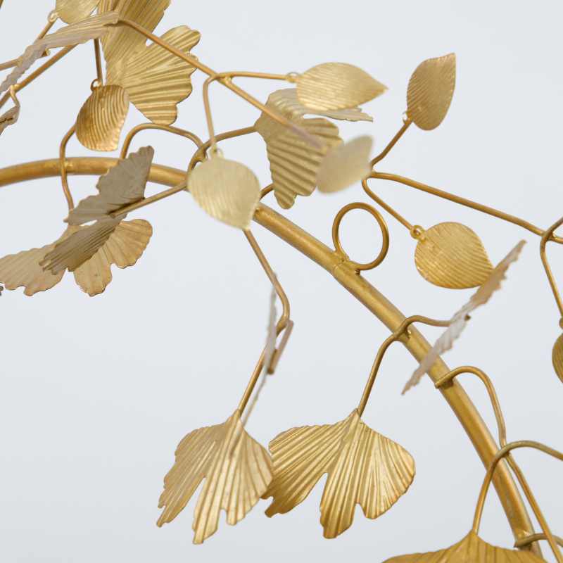 Kranz Twigs aus Eisen, Ginkgoblätter, von House Doctor