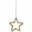 Weihnachtsschmuck Stern Lamet von House Doctor, Messing, gold, Länge 10 cm, Breite 10 cm