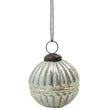 Weihnachtskugeln Rhomb 4er Set von House Doctor, antik-silber