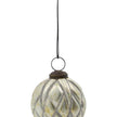 Weihnachtskugeln Rhomb 4er Set von House Doctor, antik-silber