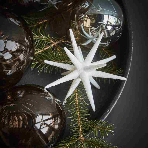 Ornament Spike weiß | klein