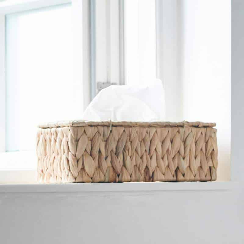 Taschentuchbox Clean von House Doctor aus Wasserhyazinthe