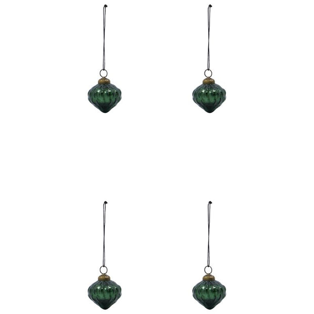 Weihnachtsanhänger Hang grün, 4er Set von House Doctor