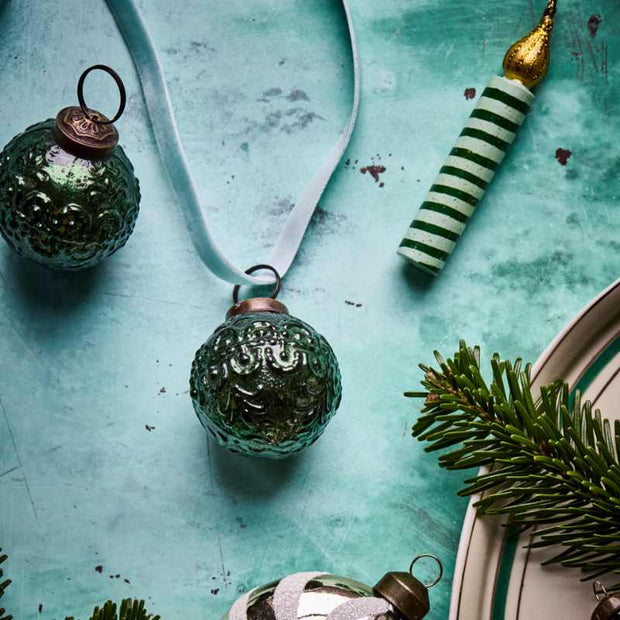 Weihnachtskugeln Roon von House Doctor, 4er Set grün
