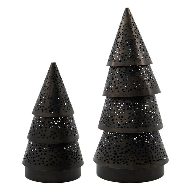 Weihnachtsbaum Silva braun von House Doctor, 2er Set, Eisen