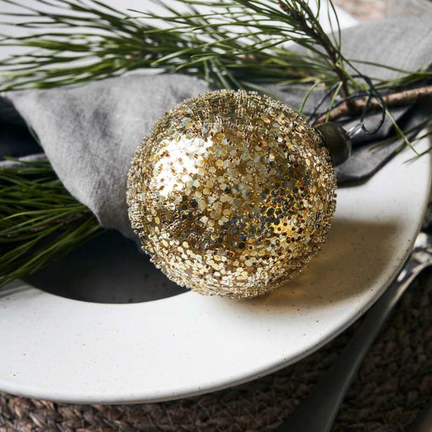 Weihnachtskugeln Chosen gold von House Doctor, 4er Set