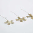 Weihnachtsschmuck Stars Lamet von House Doctor, gold, 3er Set