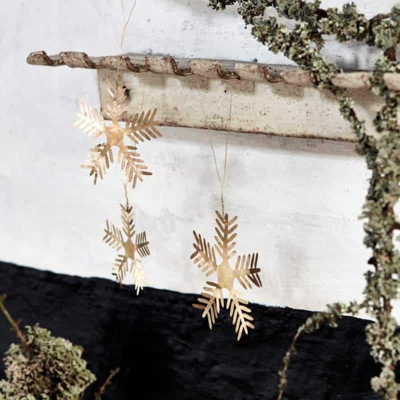 Weihnachtsschmuck Stars Lamet von House Doctor, gold, 3er Set