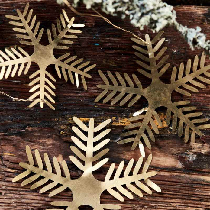 Weihnachtsschmuck Stars Lamet von House Doctor, gold, 3er Set