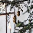 Weihnachtszapfen Cone von House Doctor, gold, 2er Set