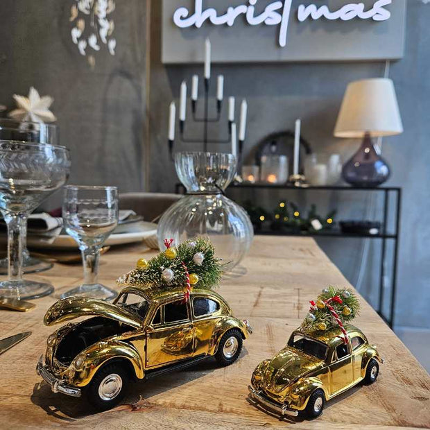 Xmas Car golden von House Doctor in zwei Größen