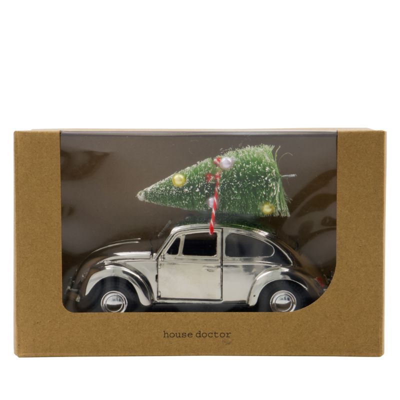 Xmas Car silber von House Doctor in zwei Größen