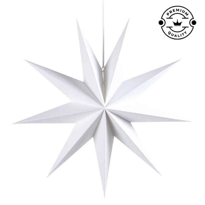 Papierstern 60 cm weiß