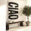 Poster CIAO beige von Huisjevansanne