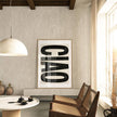 Poster CIAO beige von Huisjevansanne