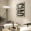 Poster CIAO beige von Huisjevansanne