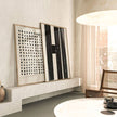 Poster DOTS beige von Huisjevansanne