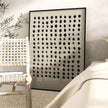 Poster DOTS beige von Huisjevansanne