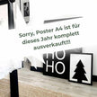 Poster 'HO HO HO' in zwei Größen