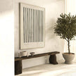 Poster STRIPES beige von Huisjevansanne