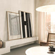 Poster STRIPES beige von Huisjevansanne