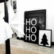 Poster schwarzer Weihnachtsbaum