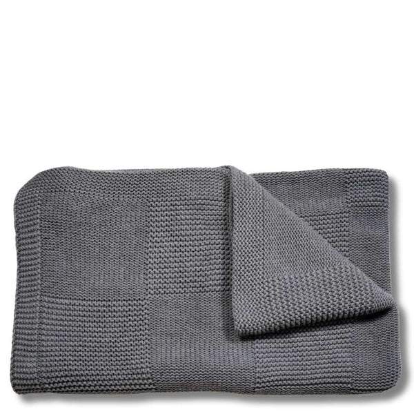 Wolldecke grau 170 x 130 cm