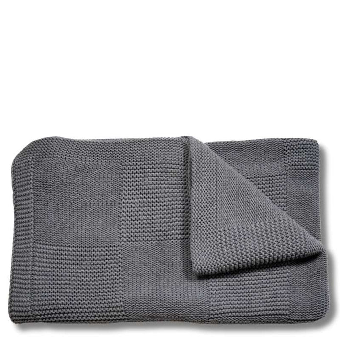 Wolldecke grau 170 x 130 cm