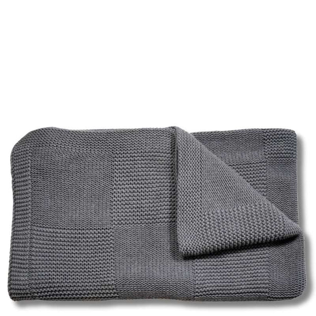 Wolldecke grau 170 x 130 cm