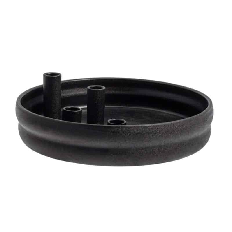 Kerzenhalter Bolmen schwarz Keramik