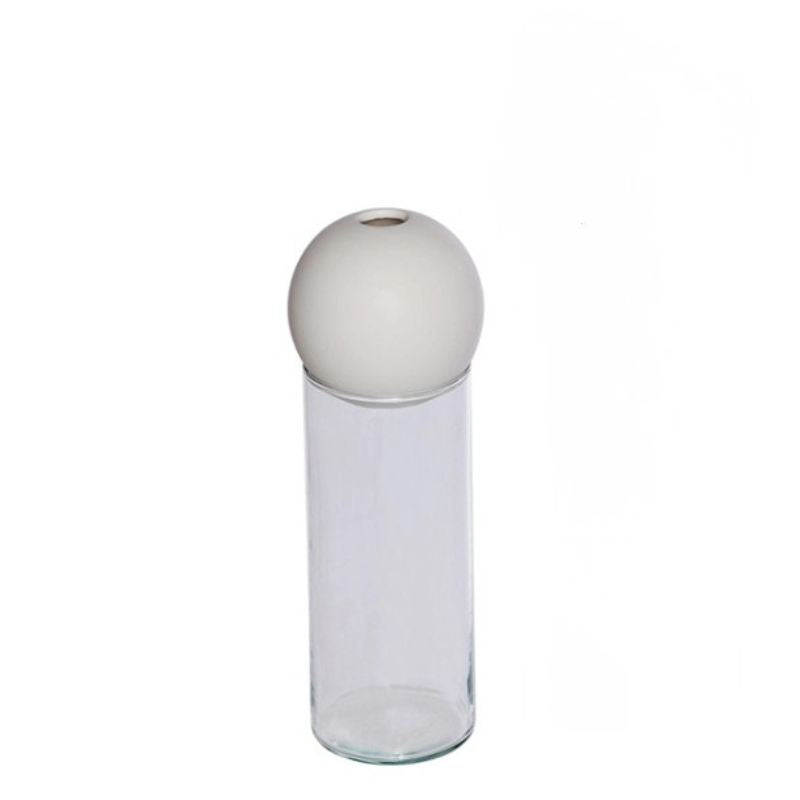 BLOSSOM Glasvase und Ball im 2er Set, 20 cm, in drei Farben