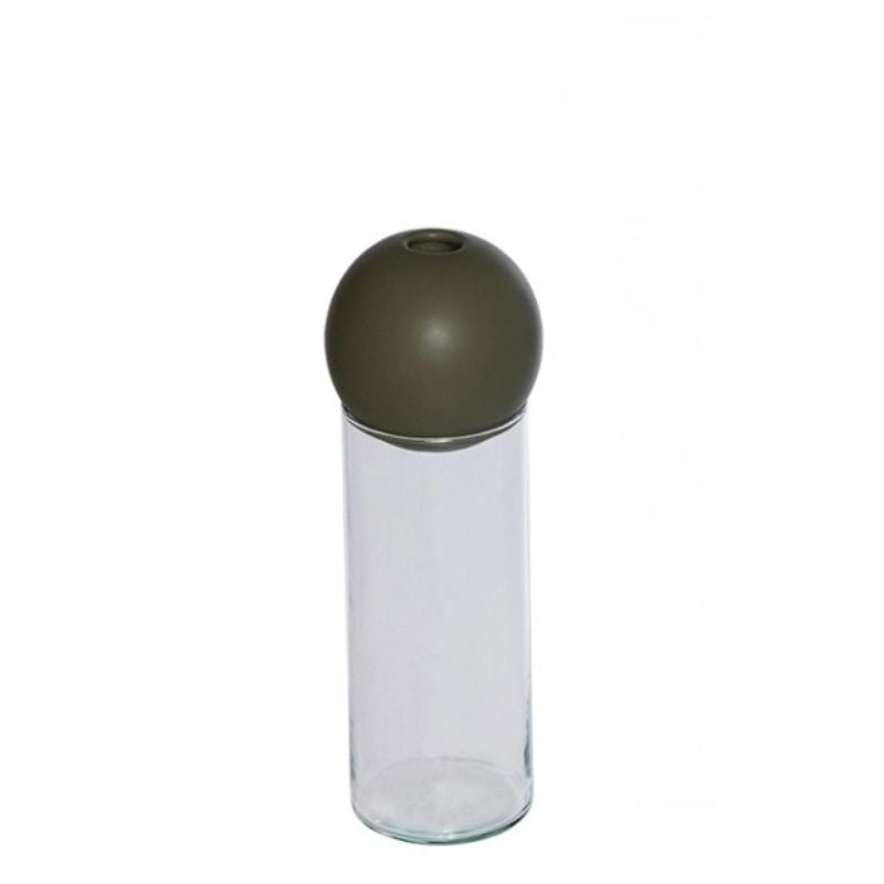 BLOSSOM Glasvase und Ball im 2er Set, 20 cm, in drei Farben