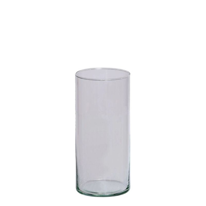 Glasvase Blossom in zwei Größen von Lübech Living, aus recyceltem Glas, Durchmesser 8,6 cm Höhe 20 cm und 30 cm