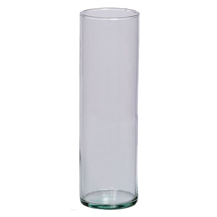 Glasvase Blossom in zwei Größen von Lübech Living, aus recyceltem Glas, Durchmesser 8,6 cm Höhe 20 cm und 30 cm