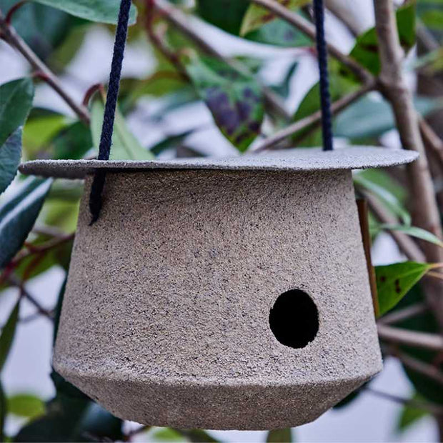 Vogelhaus OBIR für Garten und Terrasse zum Aufhängen, Durchmesser 20 cm, Höhe 13 cm