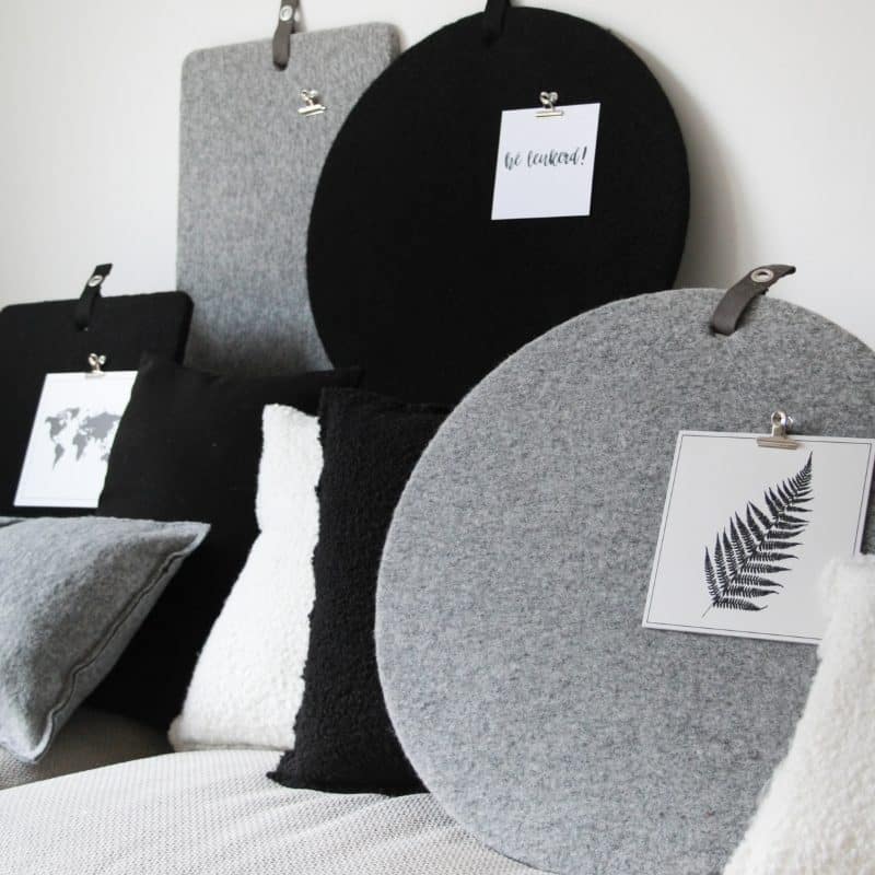 Memo Board aus Wollfilz
