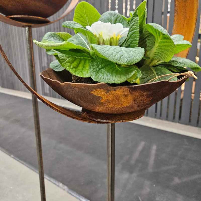 Gartenring RUST mit Schale Ø 35 cm
