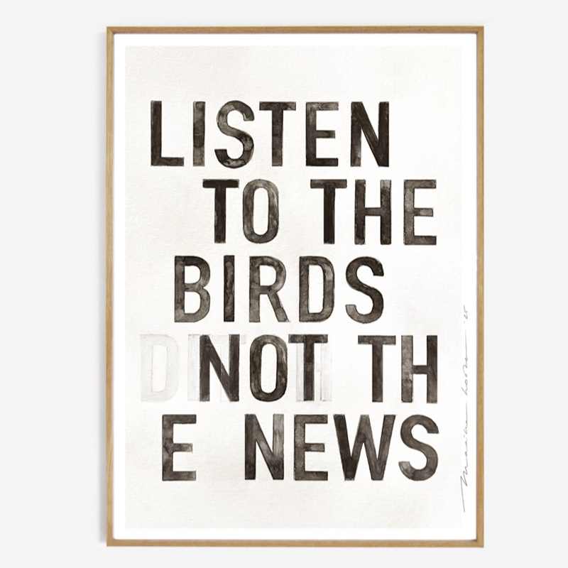 Poster BIRDS 70x50 cm von Maaike Koster