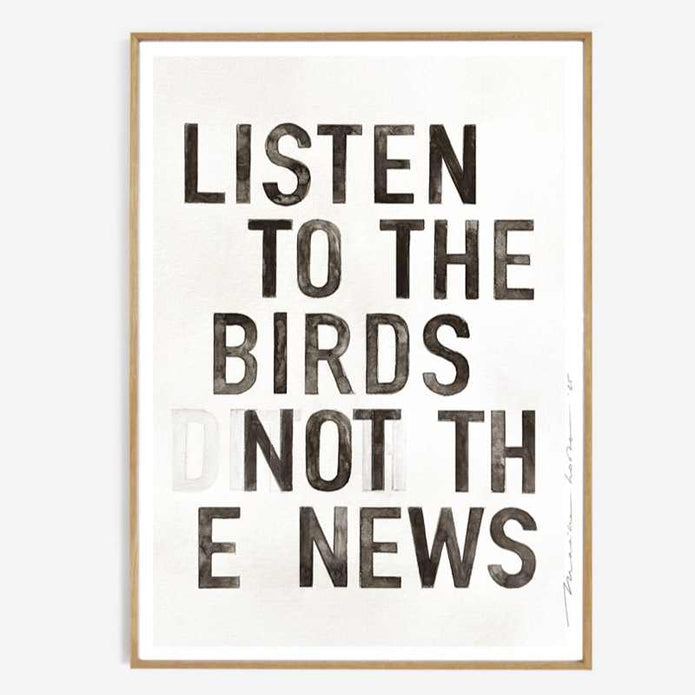 Poster BIRDS 70x50 cm von Maaike Koster