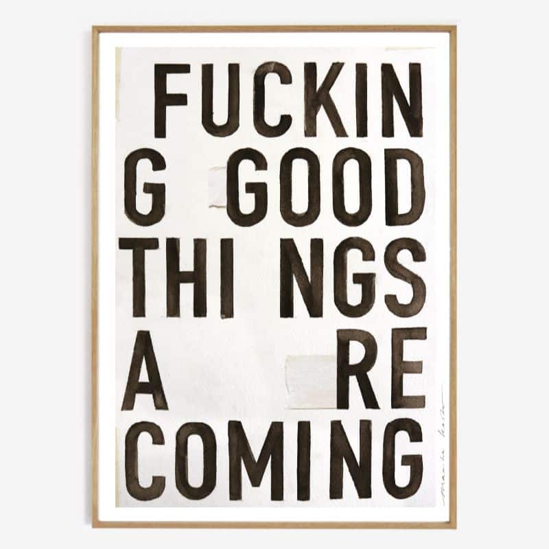 Poster Good things 70x50 cm von Maaike Koster, limited Edition