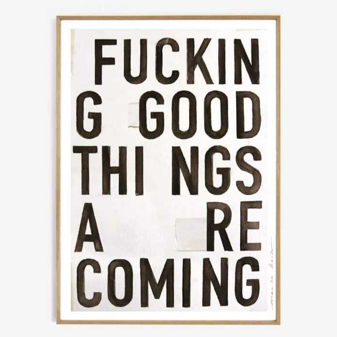 Poster Good things 70x50 cm von Maaike Koster, limited Edition