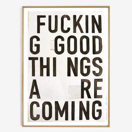 Poster Good things 70x50 cm von Maaike Koster, limited Edition